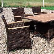 Rectangular Table-Espresso (pictured with Helena Chairs)
