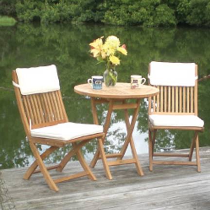 Armless Chairs on 30 Inch Sailor Folding Table And Two Chairs Set   Sn1