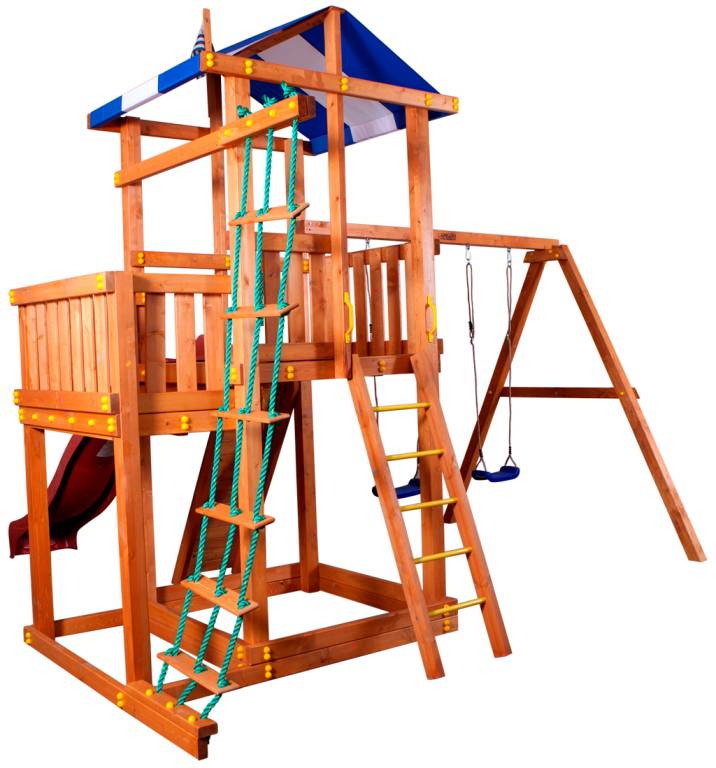 Brittany Playset Swing Set Kit with Wood Included