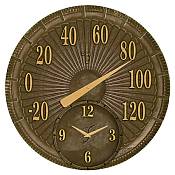 Bronze Cast Aluminum Thermometer