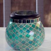 Solar Mosaic Glass Lantern