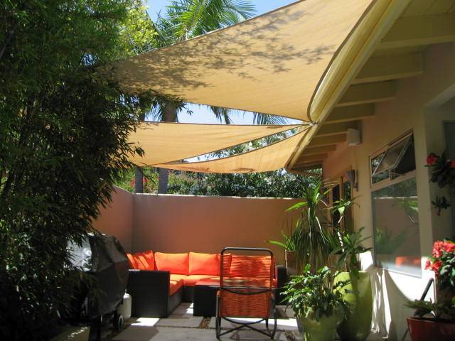 Multi Shade Sails over Patio