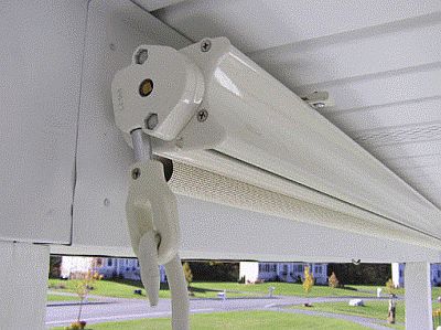 easyshade sunsetter shades shade operated roll manual manually window outdoor header