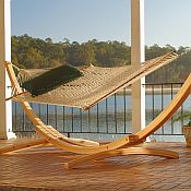 Roman Arc Cypress Hammock Stand