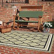 Outdoor Rugs made with DuraCord - Monoco Pesto