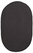 Cottage Braid Everywear™ Rug Solid Black