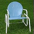 Metal Lawn & Patio Single Glider - 1950fts Style
