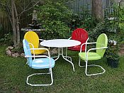 Metal Lawn & Patio Set  - 1950fts Style