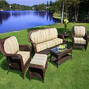 Tortuga  Lexington 6 pc. Resin Wicker Furniture