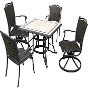Tortuga Tuscan 5pc. Resin Wicker Set with Rockers