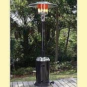 Stainless Steel and Black Patio Heater