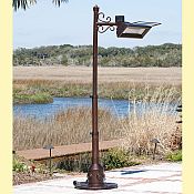Scroll Design Pole Mounted Infrared Patio Heater