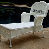 Sahara All Weather Resin Wicker Chaise Lounge