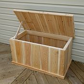 Classic 4ft White Cedar Deck Box