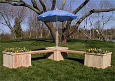 Cedar Planter Bench System - 16 Inch