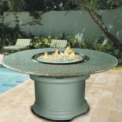 Del Mar Outdoor Chat Height Firepit Table