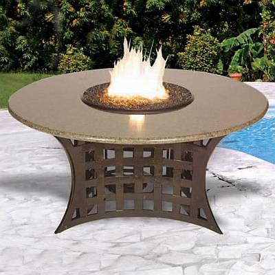 LaCosta Outdoor Chat Height Patio Firepit Table