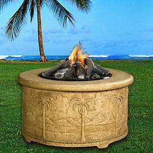 Palm Series Fire Pit - 36in Chat Height