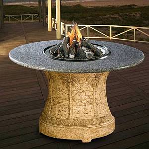 Palm Series Outdoor Dining Height Fire Pit