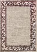 Scroll Cranberry Outdoor Rug - 1ft 11in by 2ft 10in