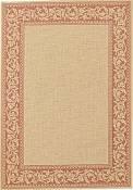 Scroll Terra Cotta Outdoor Rug - 2ft 7in by 8ft 10in