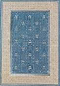 Bouquet Blue Outdoor Rug - 9ft 6in by 12ft 9in