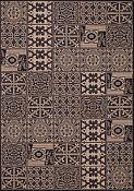 Elements Black Outdoor Rug - 5ft 3in by 7ft 6in