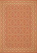 Filigree Terracotta Outdoor Rug - 5ft 3in by 7ft 6in