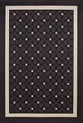 Seabreeze Checks Charcoal Rug - 5ft 3in by 7ft 6in