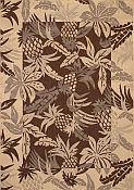 Seabreeze Pineapple Chocolate Rug - 2ft 7in by 8ft 10in