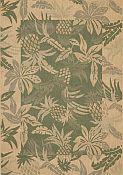 Seabreeze Pineapple Spruce Rug - 2ft 7in by 8ft 10in