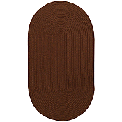 Woodrun Chocolate Oval Rug - 8ft by 11ft
