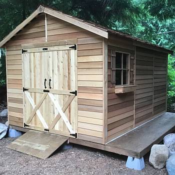 Rancher Wood Storage Shed - 10ft x 12ft