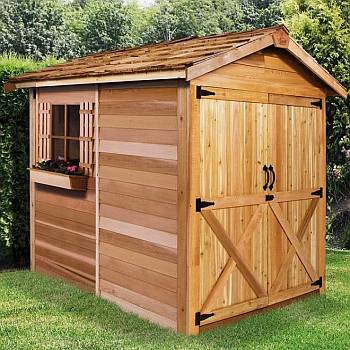 Rancher Wood Storage Shed - 6ft x 6ft