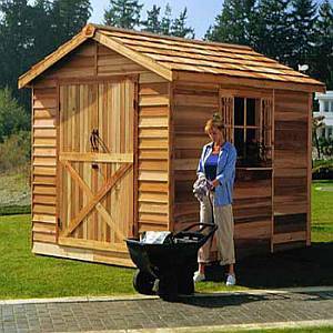 Rancher Wood Storage Shed - 8ft x 10ft