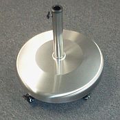 Polyresin Stainless Steel Umbrella Base with Wheels