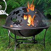 Starry Night Fire Pit and Dome Set
