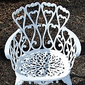 Heart Aluminum Patio Chair