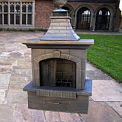 Gothic Outdoor Fireplace