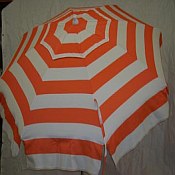 Patio & Beach Umbrella - Orange Stripe