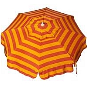 Patio & Beach Umbrella - Orange and Yellow Stripe
