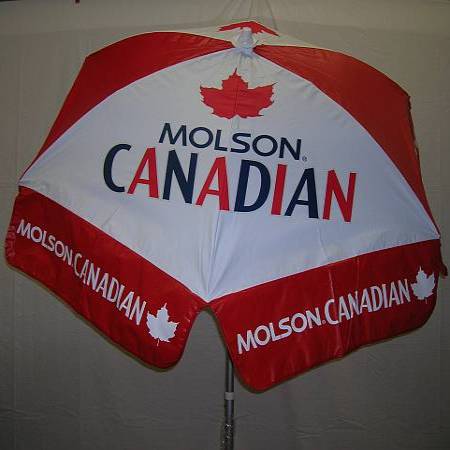 6ft Patio & Beach Umbrella / Molson Canadian