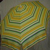 Yellow & Green Stripe Umbrella