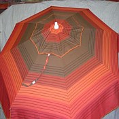 Patio & Beach Umbrella - Melon Stripe