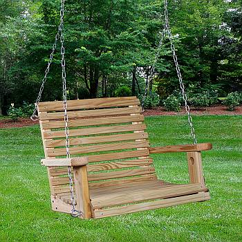 Pine Wood Chair Swing
