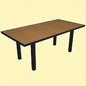 Plastique 36in x 72in Rectangle Table - AT3672
