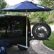 Umbrella Stand-Tailgate Support System