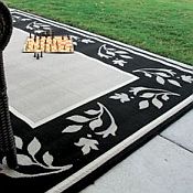 Outdoor Rugs made with DuraCord - Floral