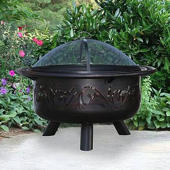 Oil Rubbed Bronze/Black Outdoor Firebowl