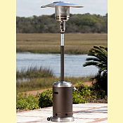 Mocha & Stainless Steel Commercial Patio Heater - 61185